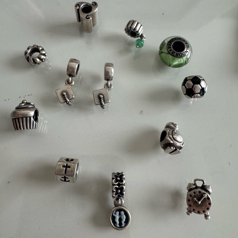 Pandora Bracelrt Assorted Charms